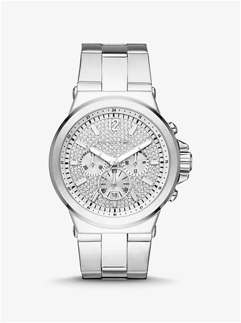 michael kors jet set silverewatches dylan|Oversized Dylan Pavé Silver.